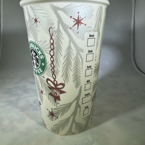 STARBUCKS Holiday Mug ‘Hope-Wish-Peace’ 19 oz. - Picture 6 of 7